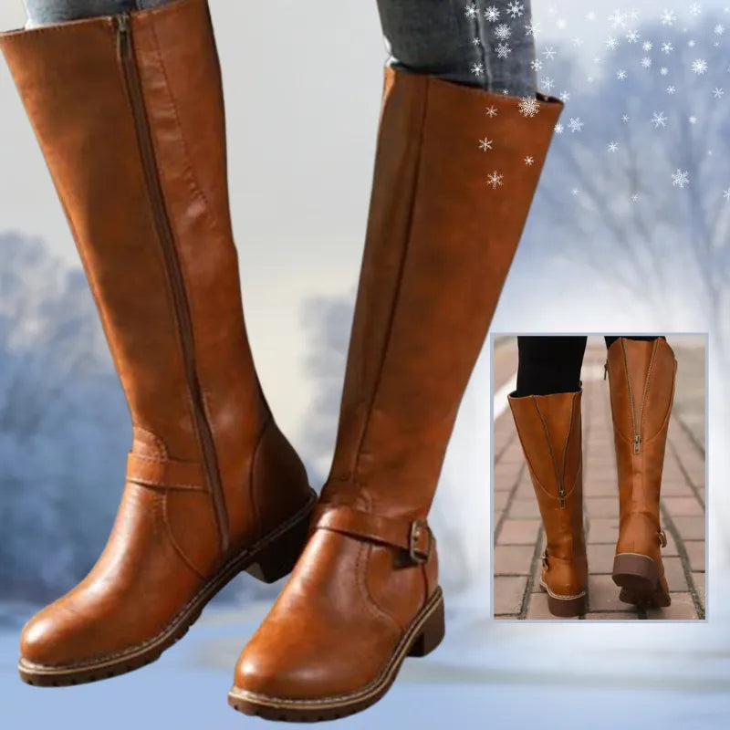Riva Lefevre Bottes Hautes Pour Femmes Avec Boucle et Talon