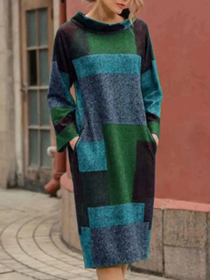 Pauline Laurent® | Robe Vintage ample mi-longue