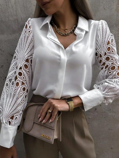 Alice Leroy® I blouse blanche satinée