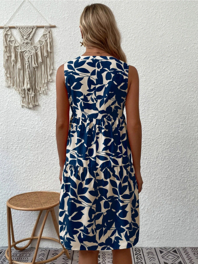Élodie Lavin® | robe à imprimé feuillage