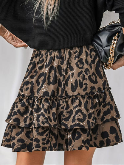 Isabelle Moreau® | La jupe à volants imprimé léopard