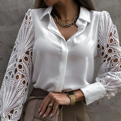 Alice Leroy® I blouse blanche satinée
