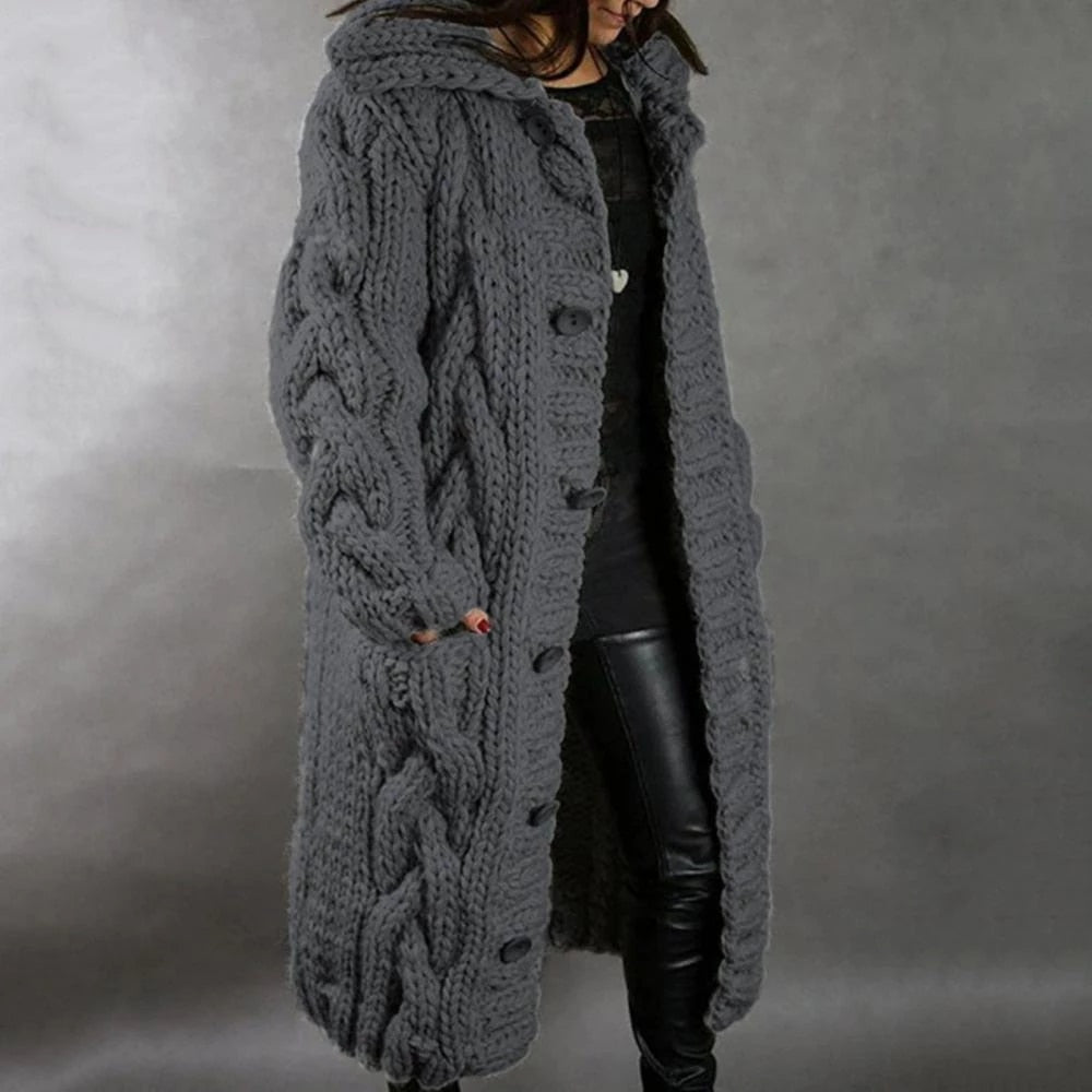 Pauline Laurent® | Manteau douillet en tricot pour femmes