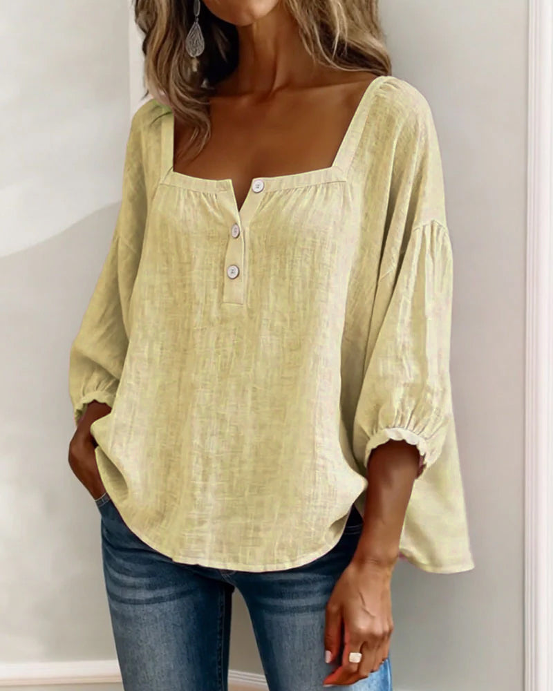 Blouse en lin légère pour femmes