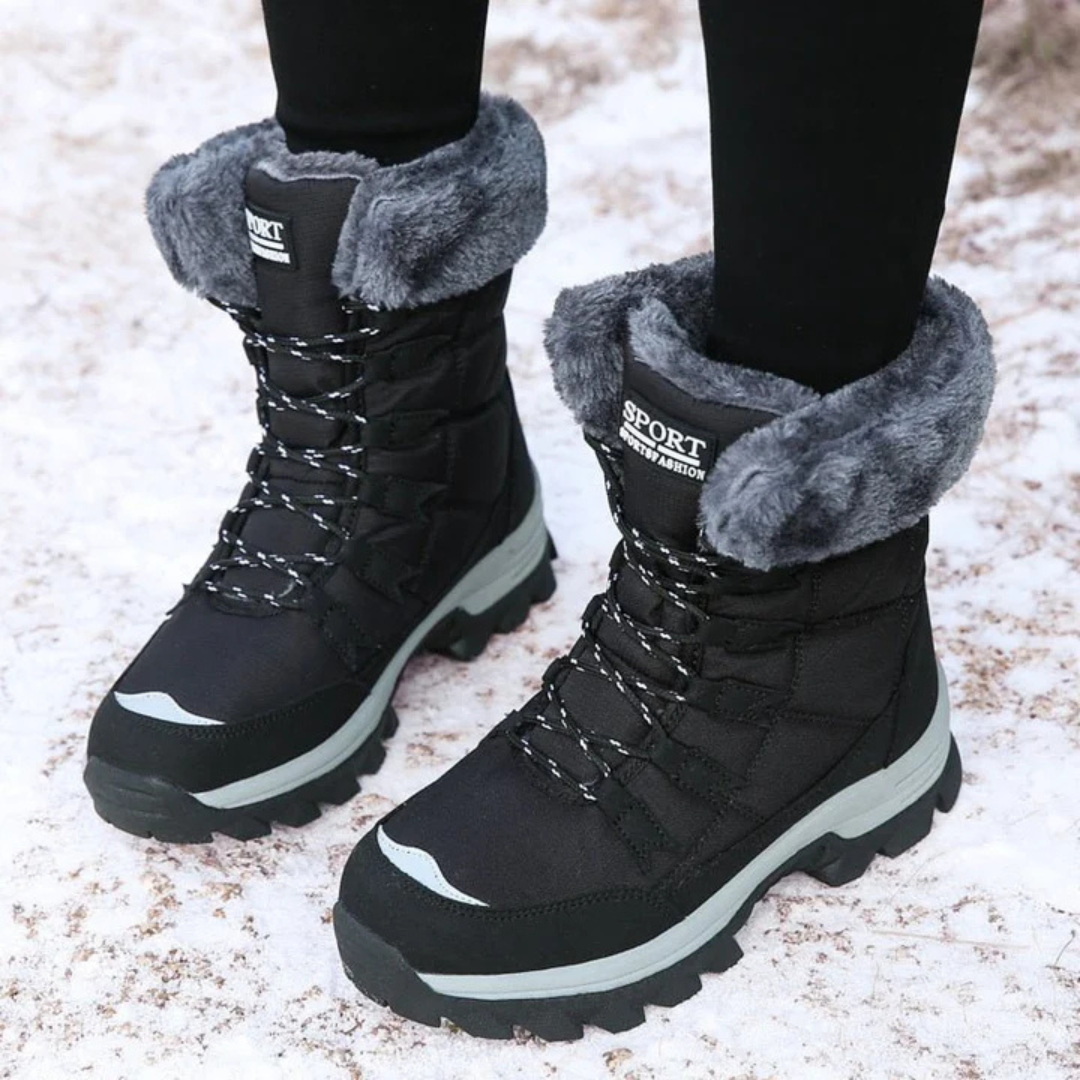 Bottes d'hiver confortables, élégantes et antidérapantes pour temps froid