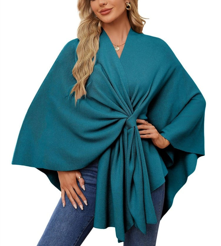 Poncho châle doux et élégant pour des couches confortables et chics