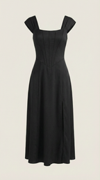 Robe corset midi femme tenue invité mariage