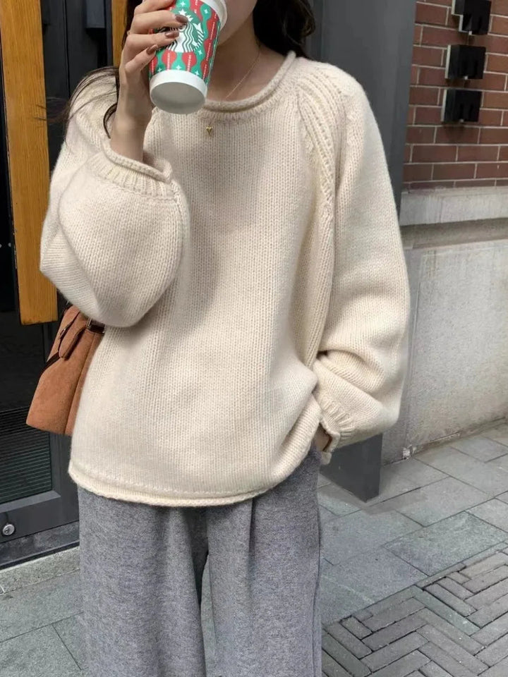 Pull en maille oversized confortable pour un style décontracté