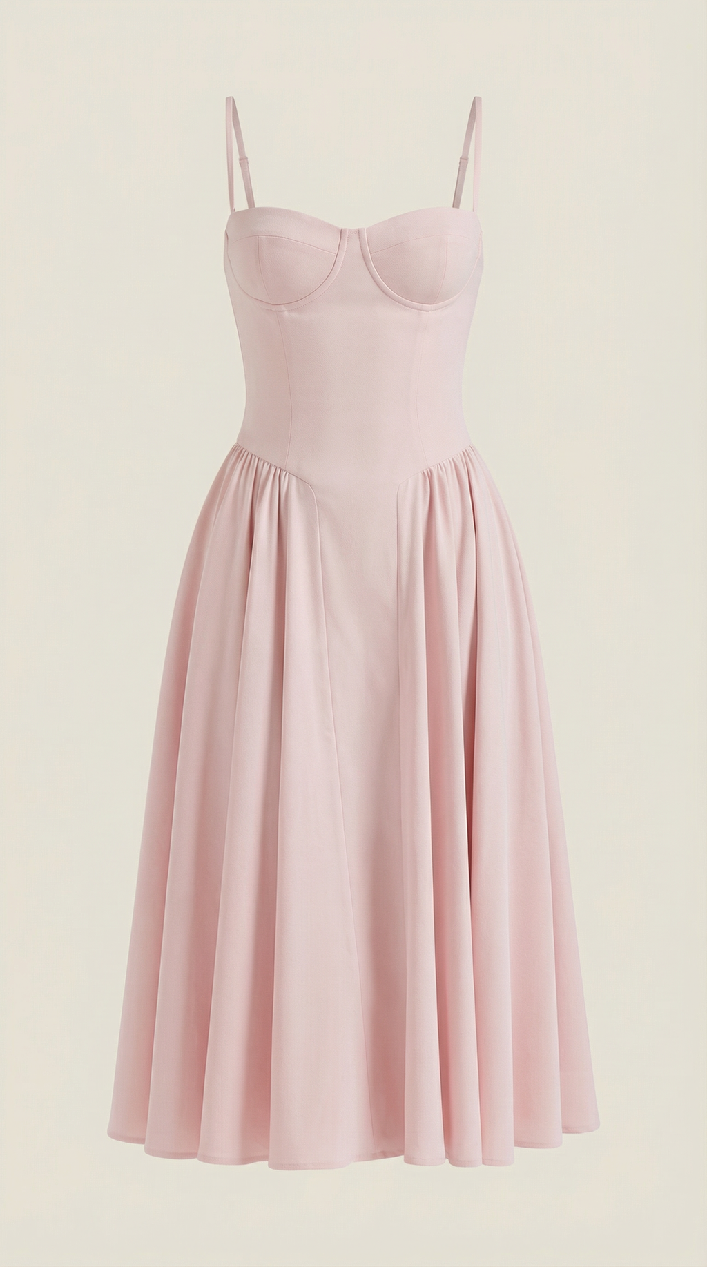 Robe mi-longue corset florale pour femme avec décolleté en cœur
