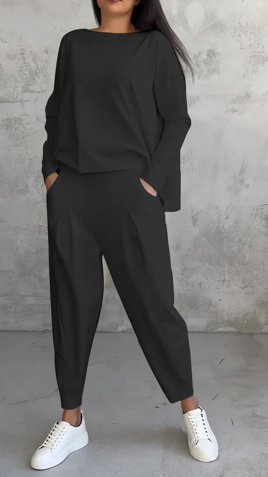 Ensemble d'intérieur en tricot douillet deux pièces