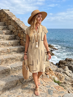 Robe Femme Imprimé Abstrait Aérée