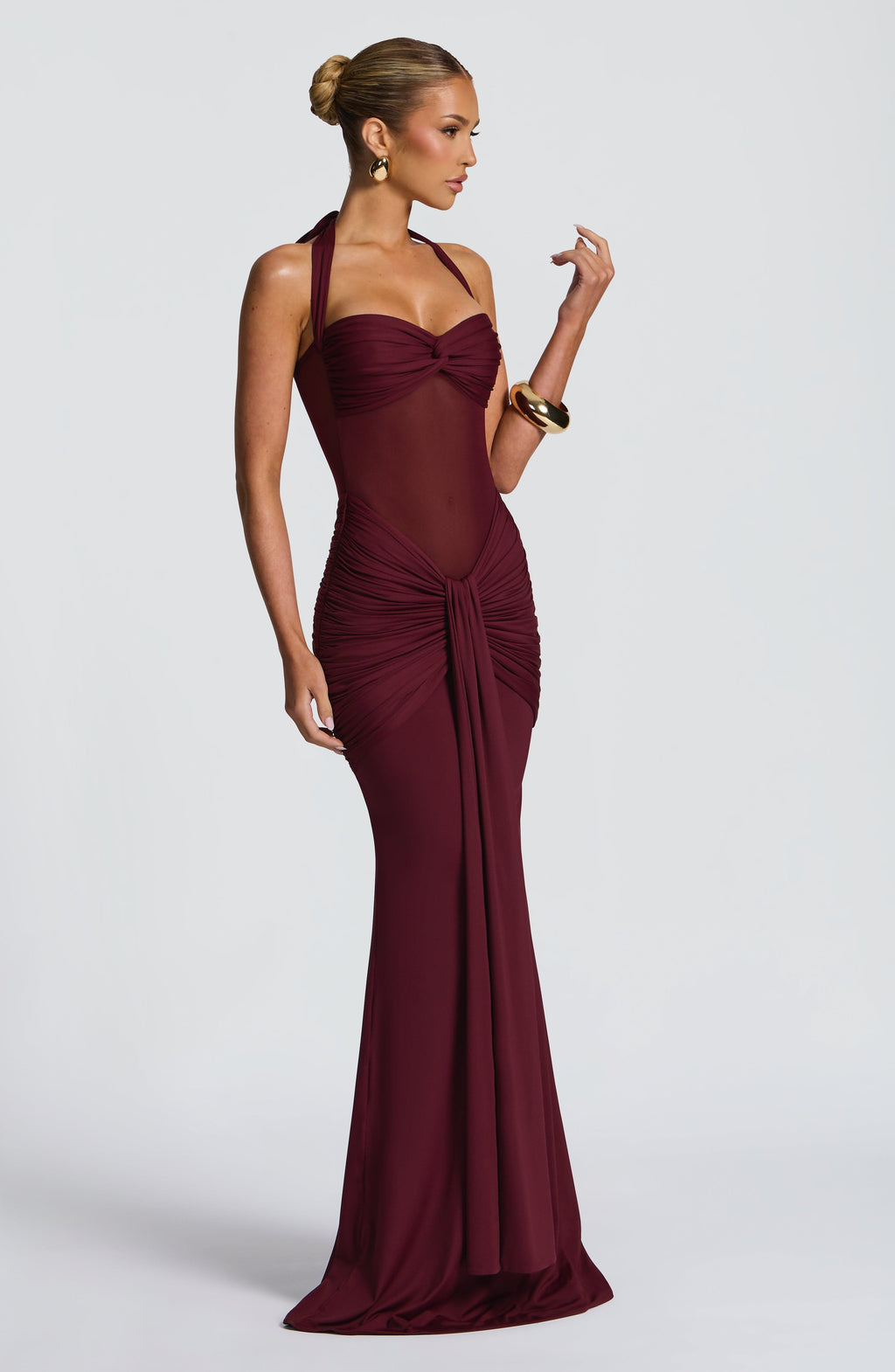 Robe Maxi Vixen sans Manches à Col V