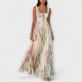 Robe longue fluide en chiffon