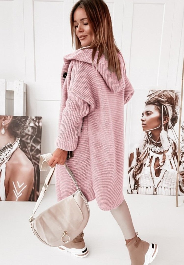 Cardigan en Tricot Épais et Douillet