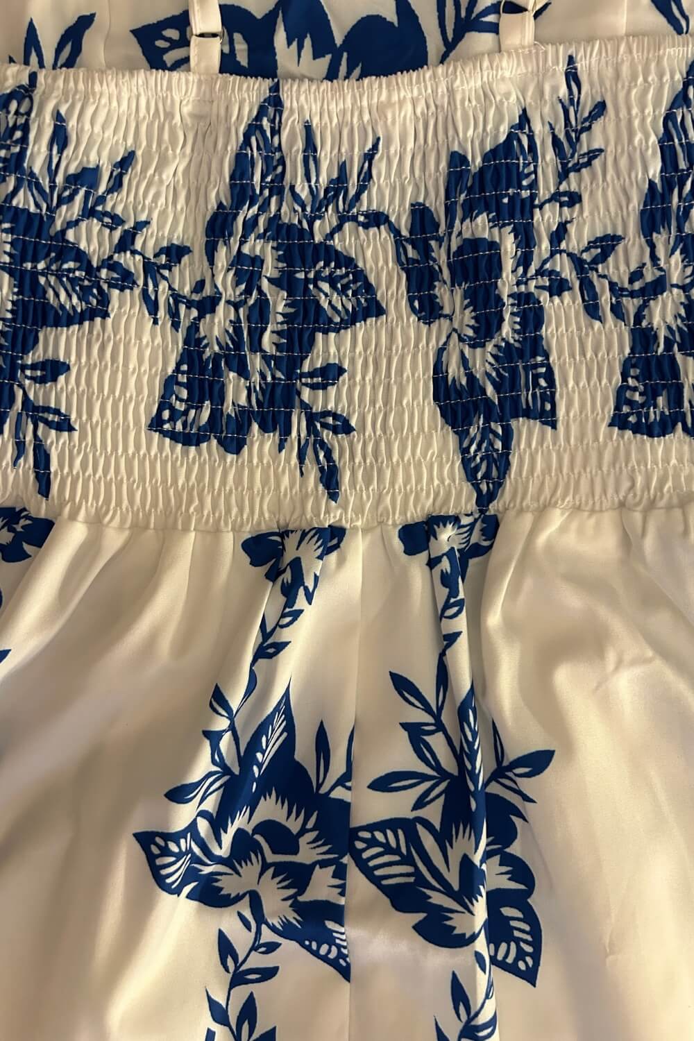 Robe midi bleu en polyester à bretelles spaghetti
