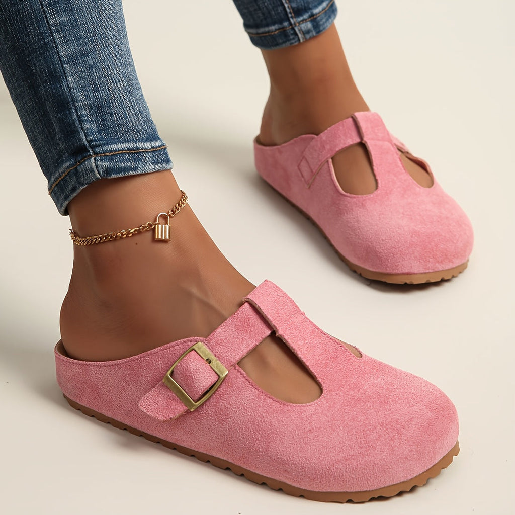 Chaussons en daim confortables à enfiler pour femmes et hommes