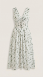Robe mi-longue d'été corset pour femme