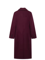 Manteau croisé à manches longues