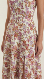 Robe corset midi femme tenue invité mariage