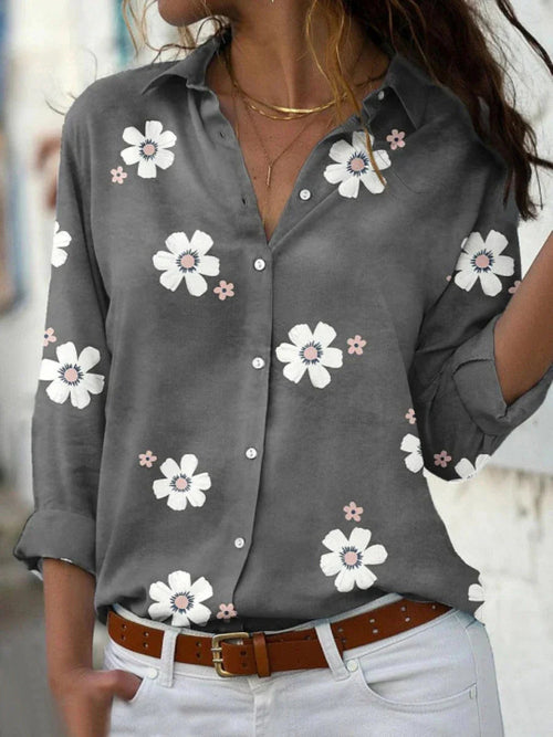 Blouse légère à imprimé floral pour femmes