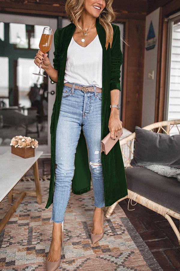 Manteau Kimono en Velours pour Couches Confortables et Élégantes