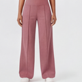 Pantalon de yoga à jambes larges avec taille croisée