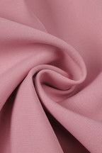 Robe midi rose à une épaule avec détail nœud