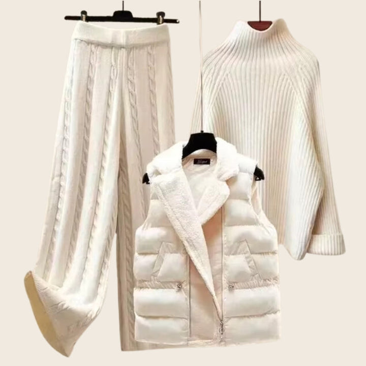 Ensemble élégant en tricot deux pièces