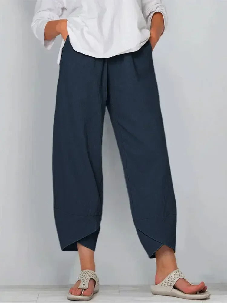 Léa Blanchet® | Pantalon ample imprimé bambou style zen