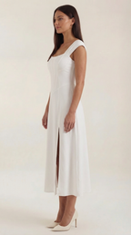 Robe corset midi femme tenue invité mariage