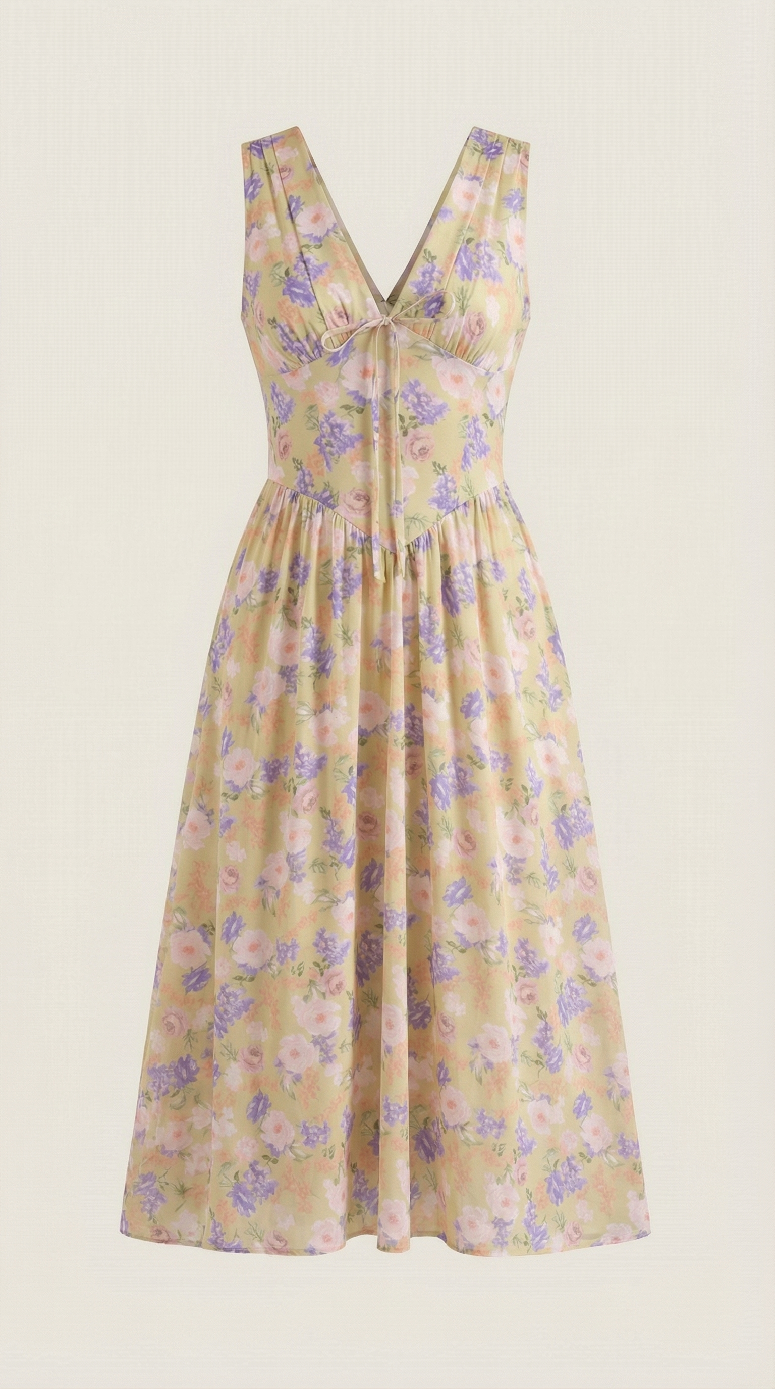 Robe mi-longue d'été corset pour femme