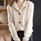Cardigan en cachemire doux et confortable tricoté