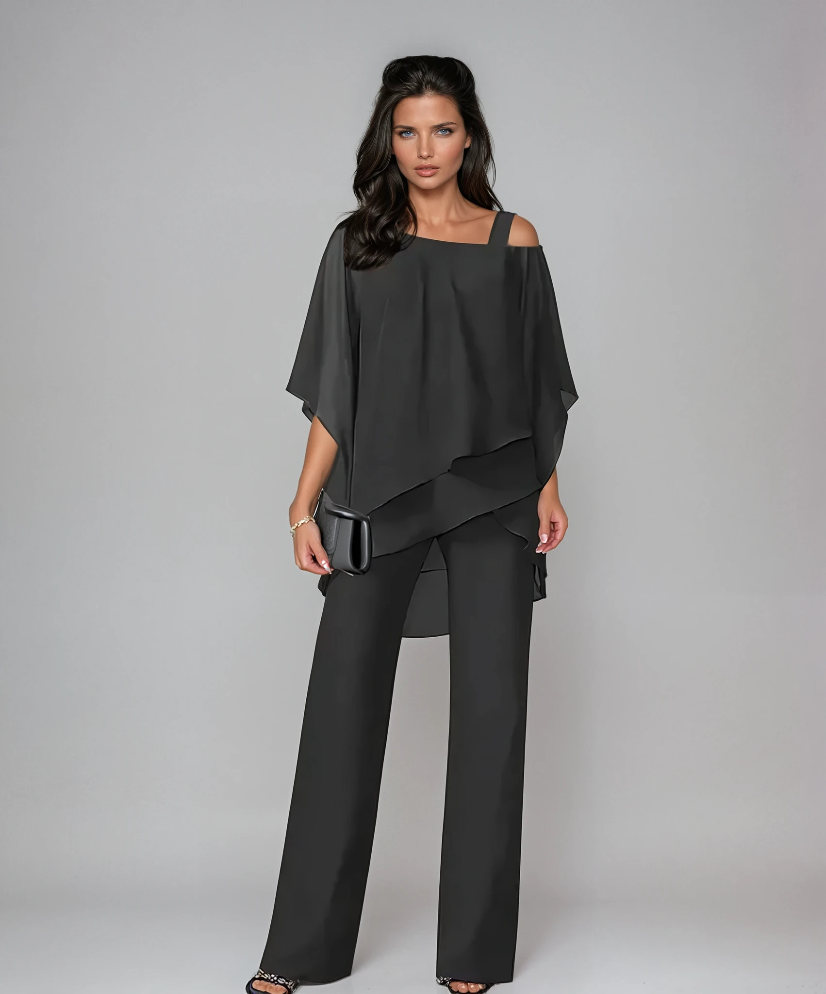 Ensemble chic superposé en deux pièces