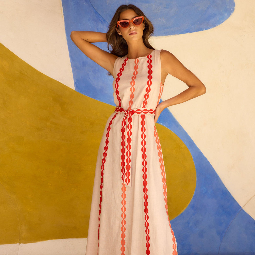 Robe portefeuille Margot en sucre de palme