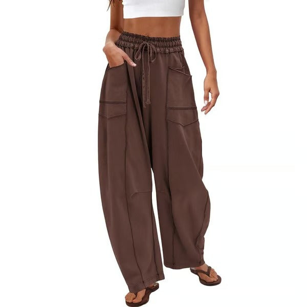 Pantalon de détente ample et confortable avec poches