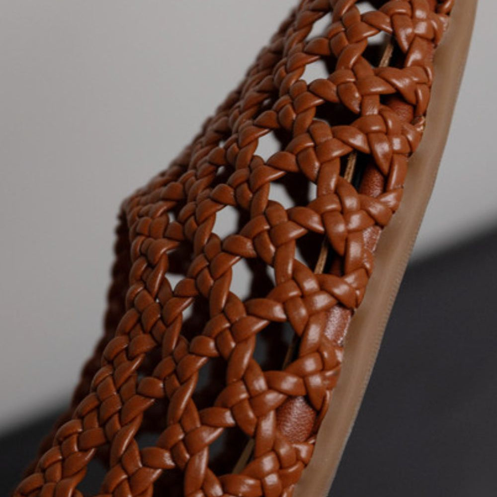 Ballerines en maille tissée pour femmes