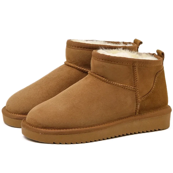 Belles Bottines Mini en Cuir de Boston