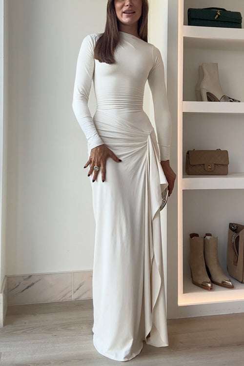 Robe de soirée élégante fluide pour occasions spéciales