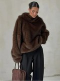 Manteau en fourrure de luxe