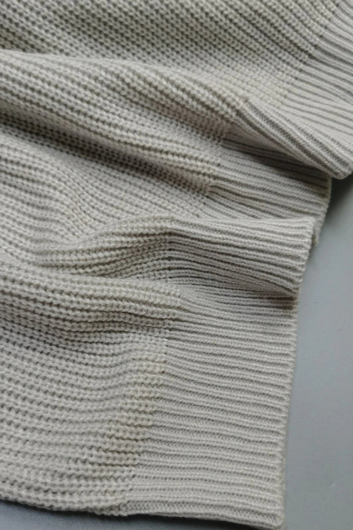 Pull en maille décontracté à col en V