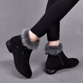 Bottes chevilles chaudes et élégantes antidérapantes pour femmes