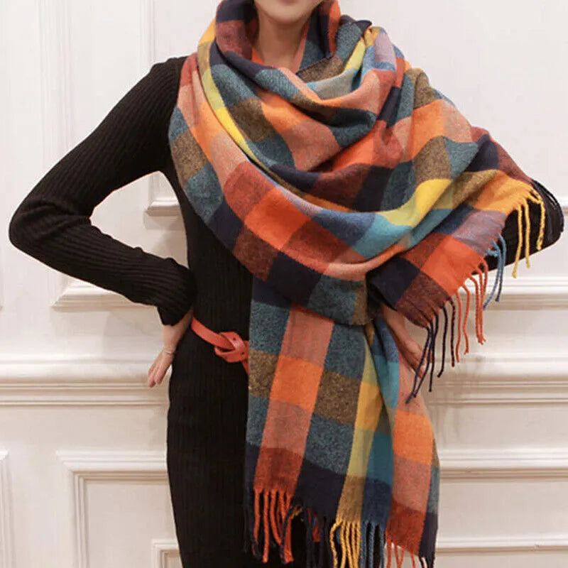 Écharpe douce en cachemire, accessoire léger, chaud et confortable