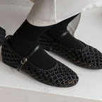 Ballerines en maille tissée pour femmes