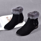 Bottes chevilles chaudes et élégantes antidérapantes pour femmes