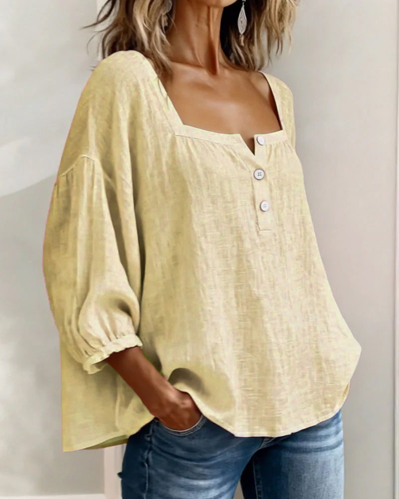 Blouse en lin légère pour femmes
