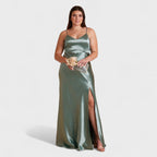 Robe nuisette en satin Lúcia