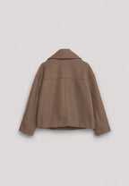 Manteau court classique intemporel pour femmes