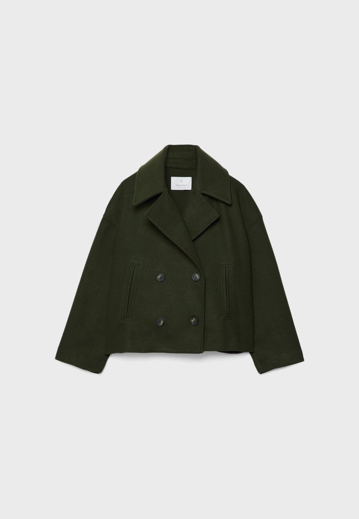 Veste courte chic à double boutonnage
