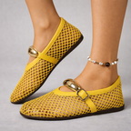Chaussure Mary Jane respirante pour femme avec bride, vue latérale