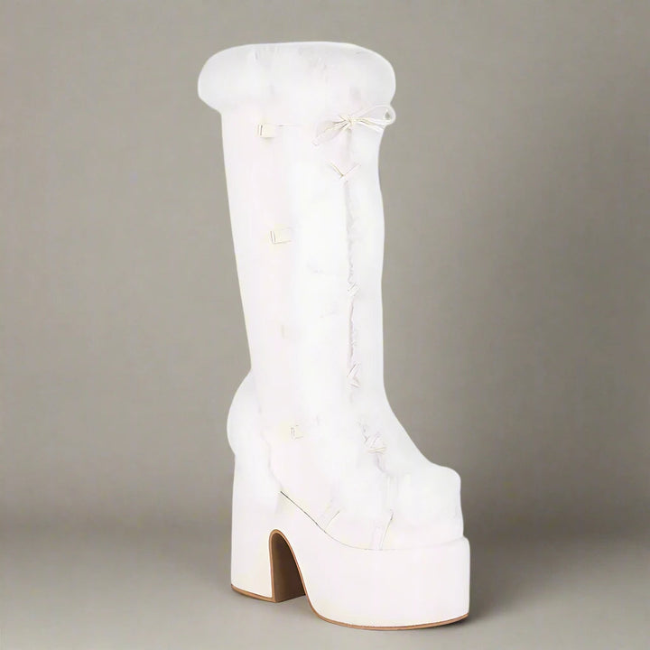 Bottes à plateforme épaisses et confortables pour le style hivernal